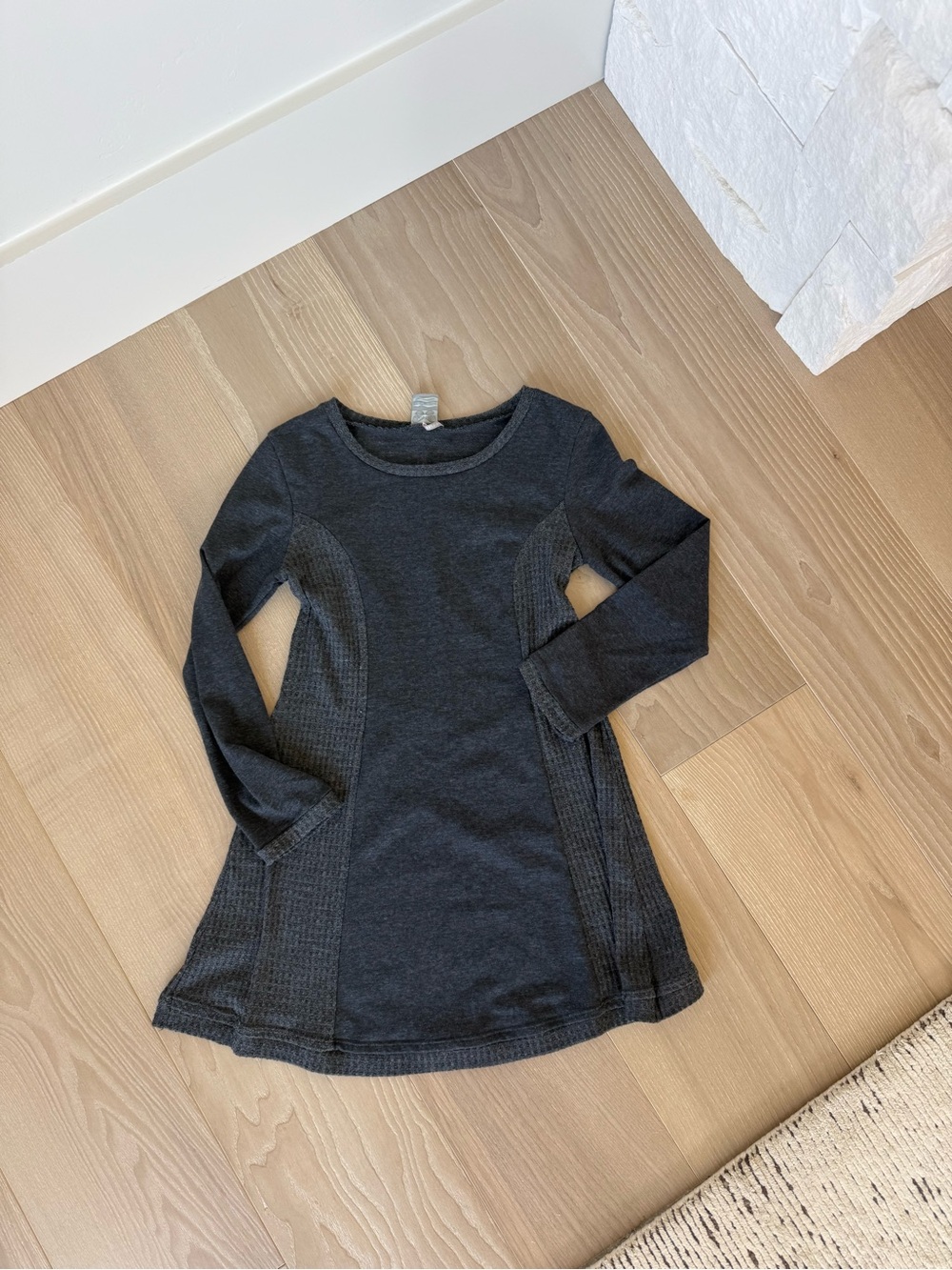 Paper Crane Charcoal Gray Crewneck Knit Top